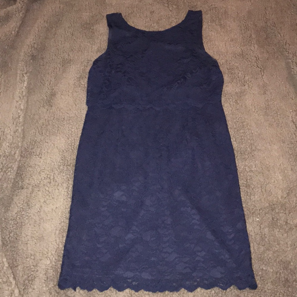 Navy blue dress